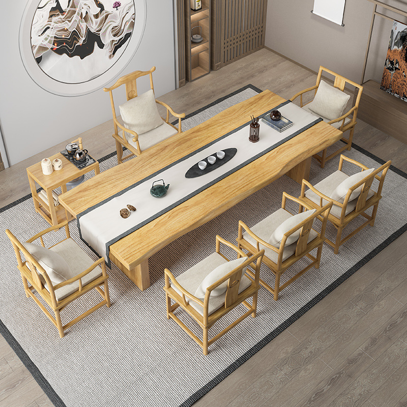 Pure solid wood tea table and  - Home Office Login ulasan dan harga