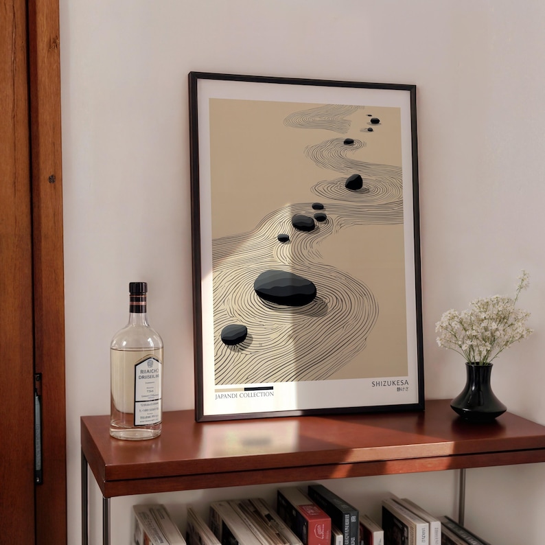 2pcs Japandi Zen Canvas Wall A - Home Office Youtube ulasan dan harga