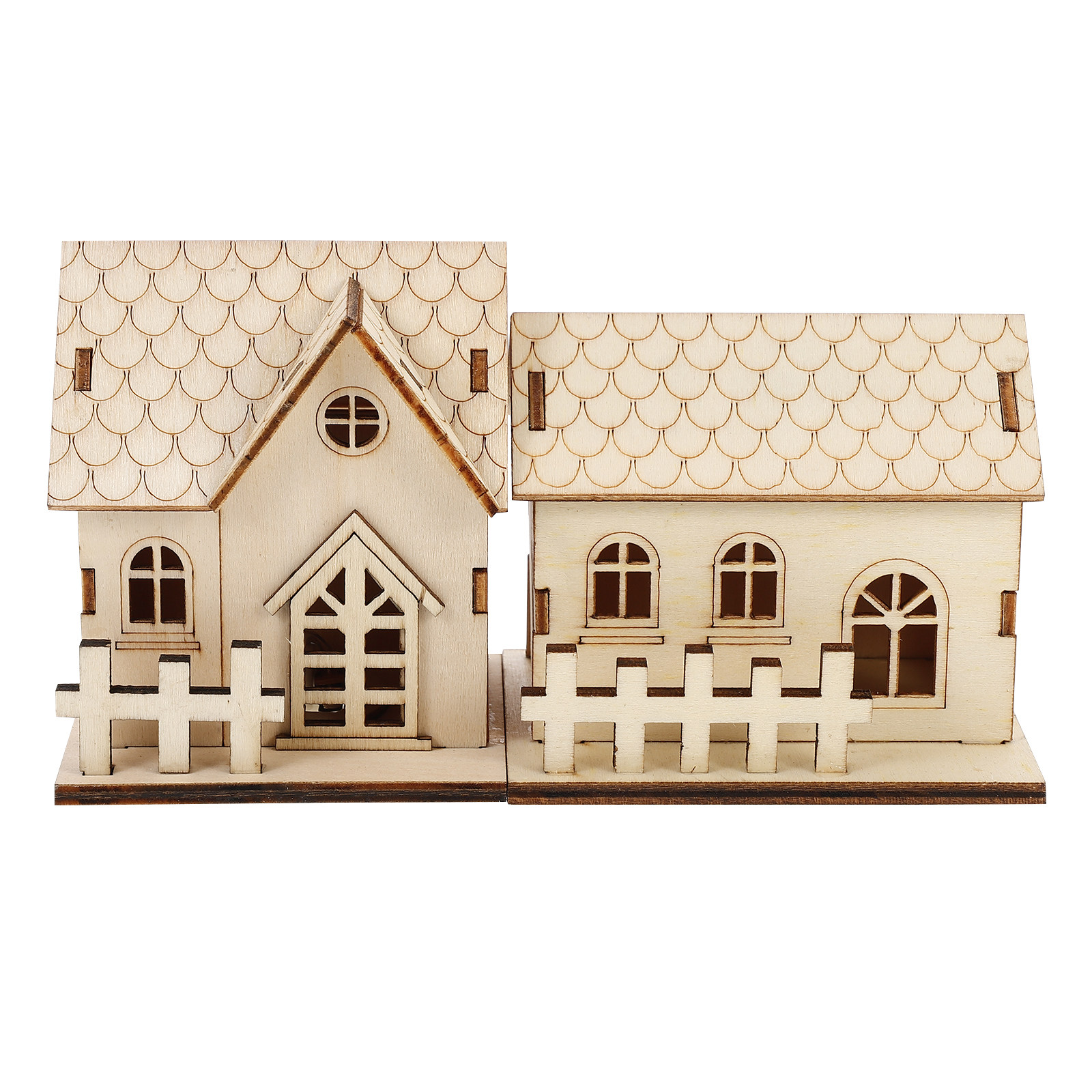 2Pcs Glowing Christmas Wood Ho - Home Office Login ulasan dan harga