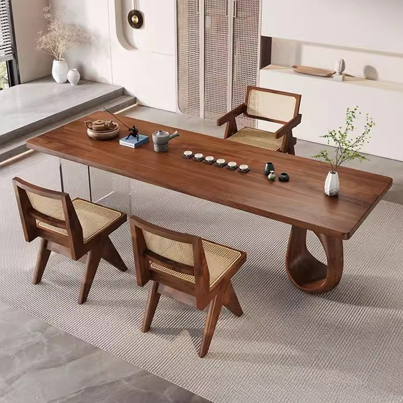 Wabi-sabi style solid wood tea - Home Office Login ulasan dan harga
