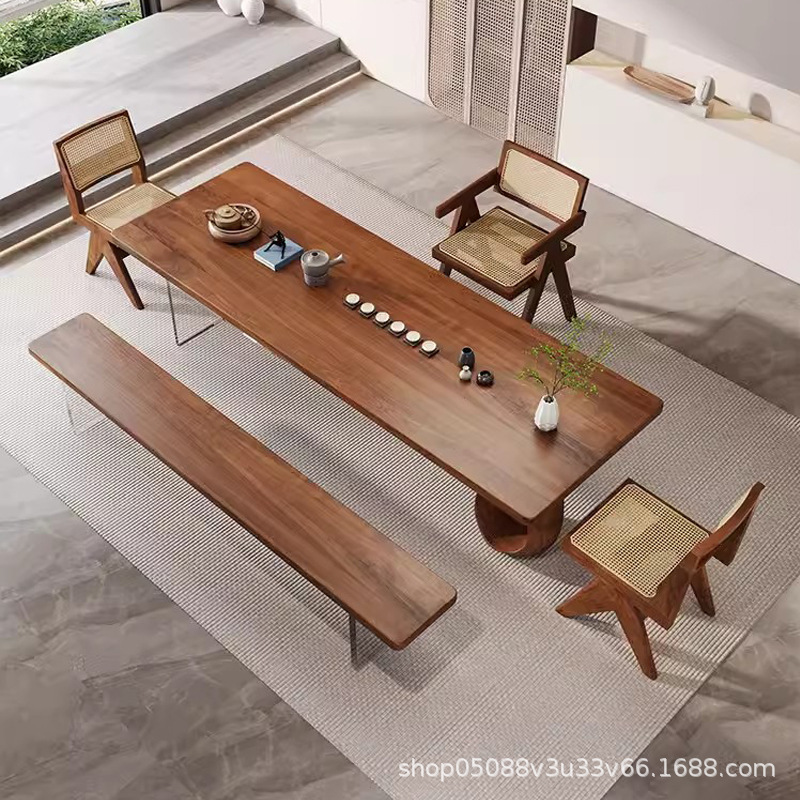 Wabi-sabi style solid wood tea - Home Office Login ulasan dan harga