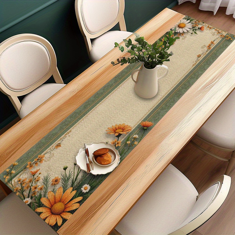 1pc Daisy Sunflower Table Runn - Home Office News ulasan dan harga
