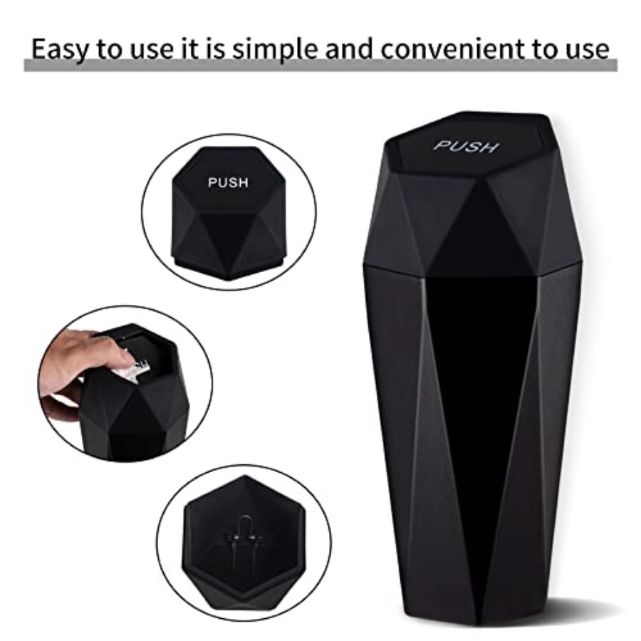 Car Trash Can with Lid, Diamon - Home Office Interior Design ulasan dan harga