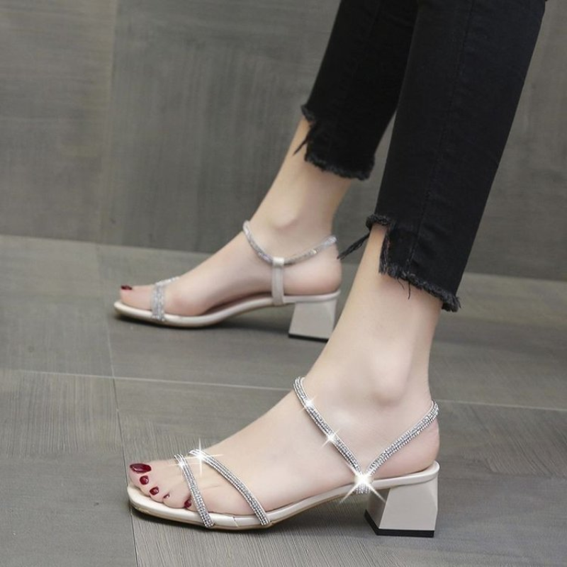 Women's Square Toe Rhinestone  - Home Office Size ulasan dan harga