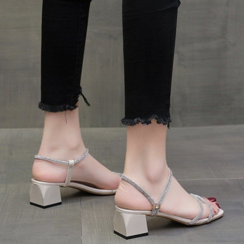 Women's Square Toe Rhinestone  - Home Office Size ulasan dan harga